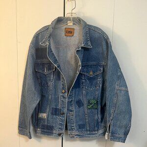Vintage 90s Patchwork COSI Denim Jean Jacket
